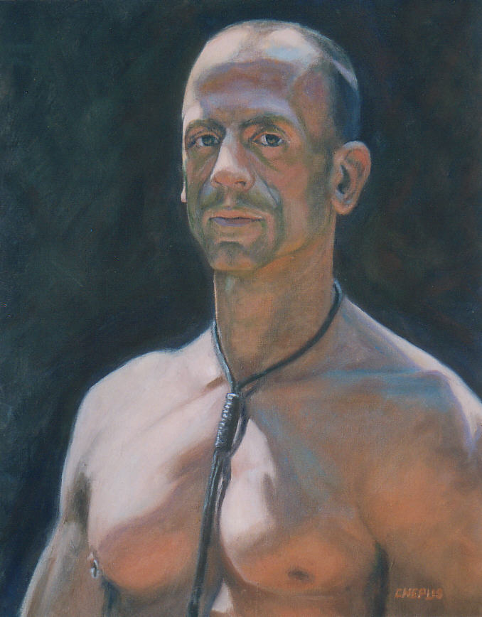Portrait of Dean D'Amico oil 20x16 Sold