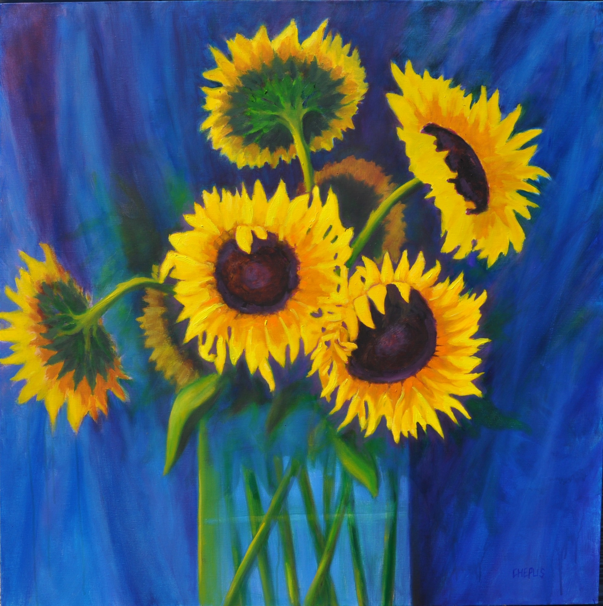 Sunflower Light oil 36x36