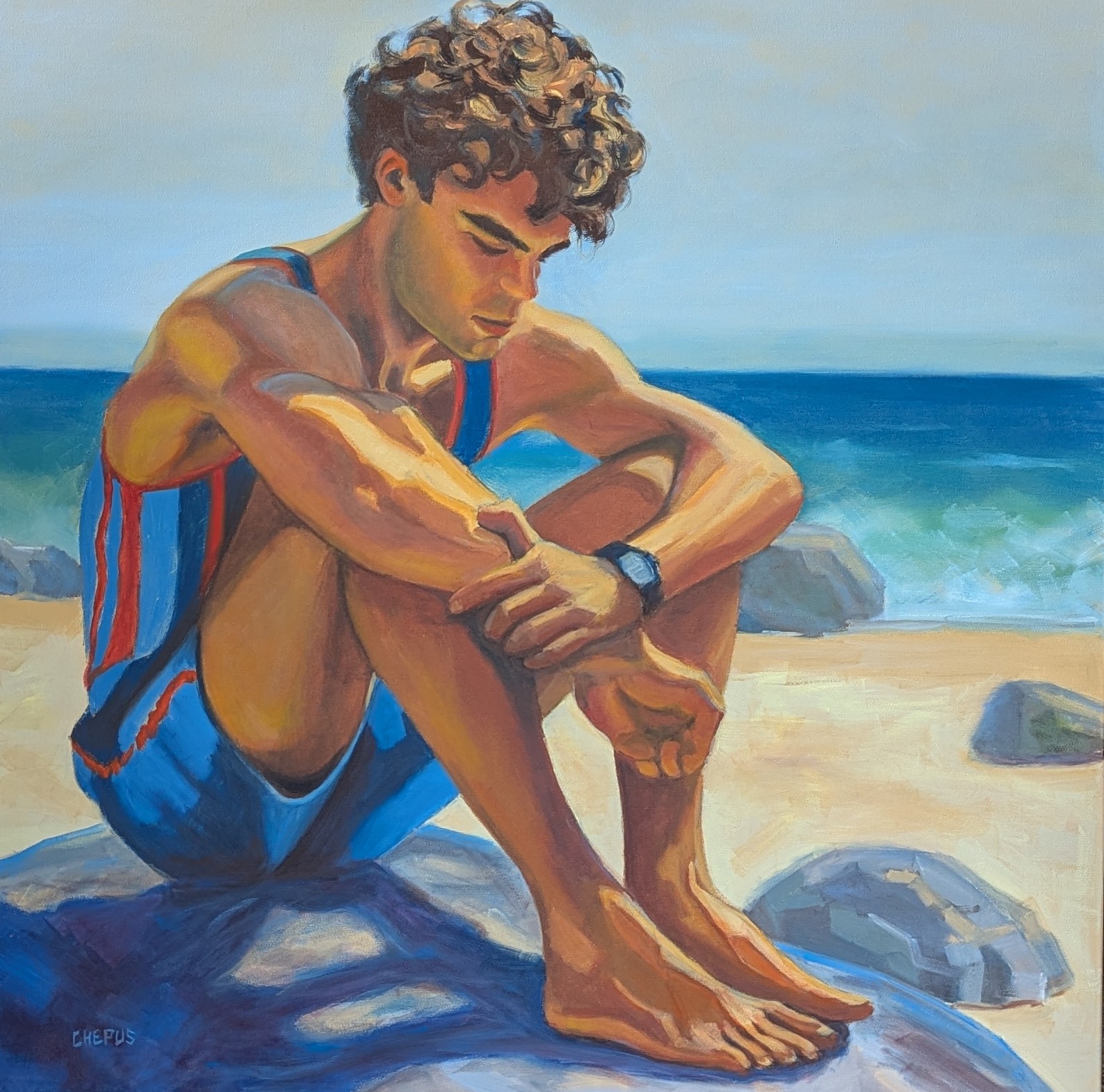 Trhoughts of Tomorrows oil 36x36 $6000